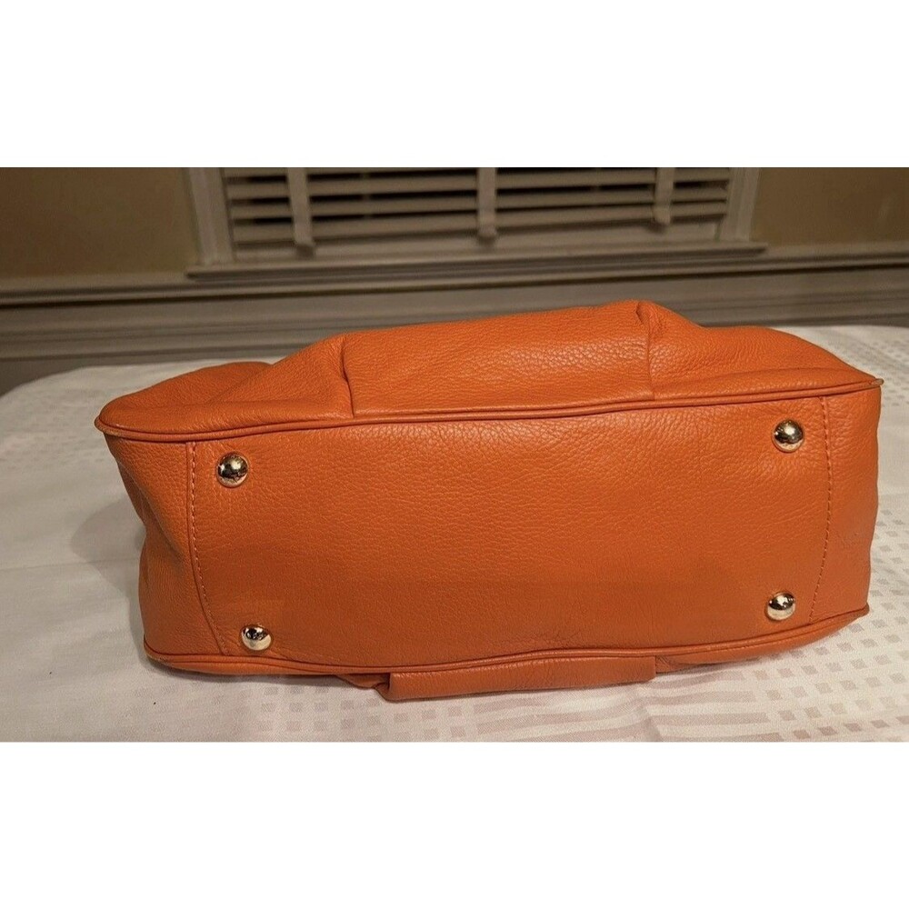 Michael Kors Large Leather Tote Bag Orange - Picture 6 of 6